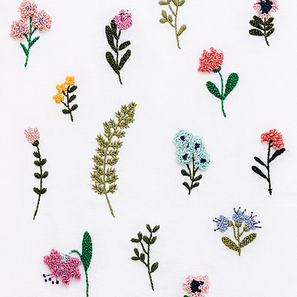 Bloemen muurhanger — gemaakt met Rico Sticktwist Borduurgaren 8m