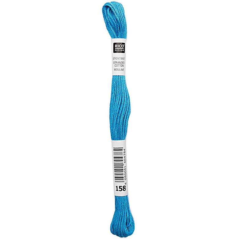 Rico Sticktwist Borduurgaren 8m 158 Cyan