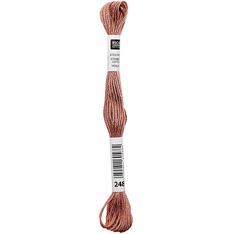 Rico Sticktwist Borduurgaren 8m 249 Red Brown
