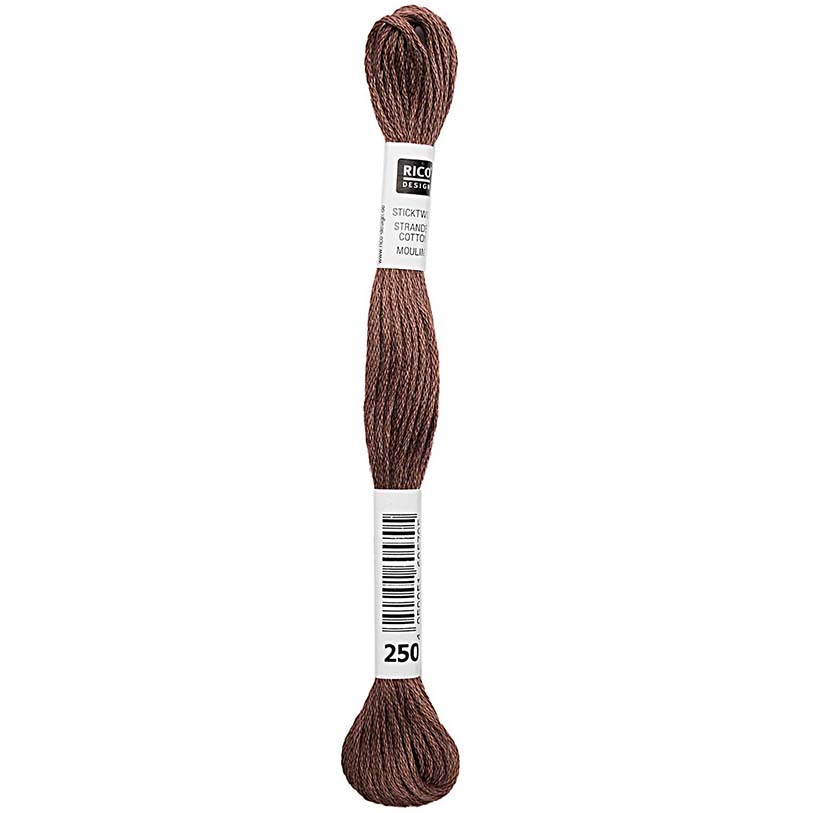 Rico Sticktwist Borduurgaren 8m 250 Red Brown