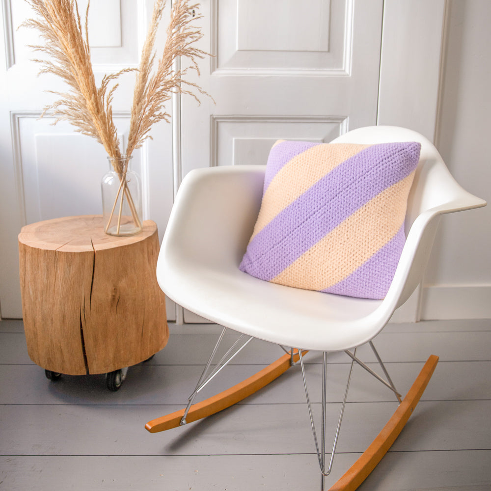 Felt-it Streifenkissen – Häkelpaket