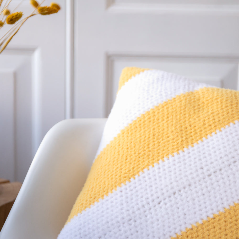Felt-it Streifenkissen – Häkelpaket