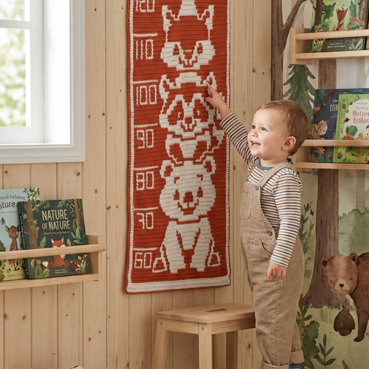 Samen groot in het bos (groeimeter) - YarnZoo Haakpakket