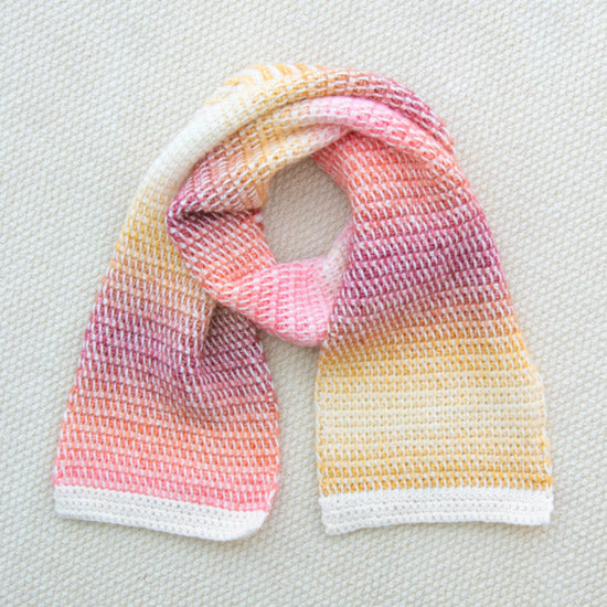 Scheepjes blissful scarf patroon haakpakket wolpleinnl — gemaakt met Scheepjes Blissful Scarf Haakpakket Stone Washed XL Flow Kleurkeuze