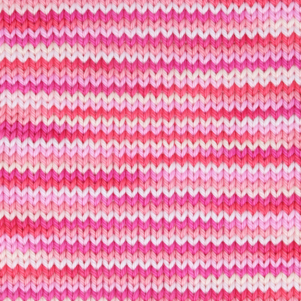 Scheepjes Catona Chroma 012 Peony - Gauge swatch — gemaakt met Scheepjes Catona Chroma