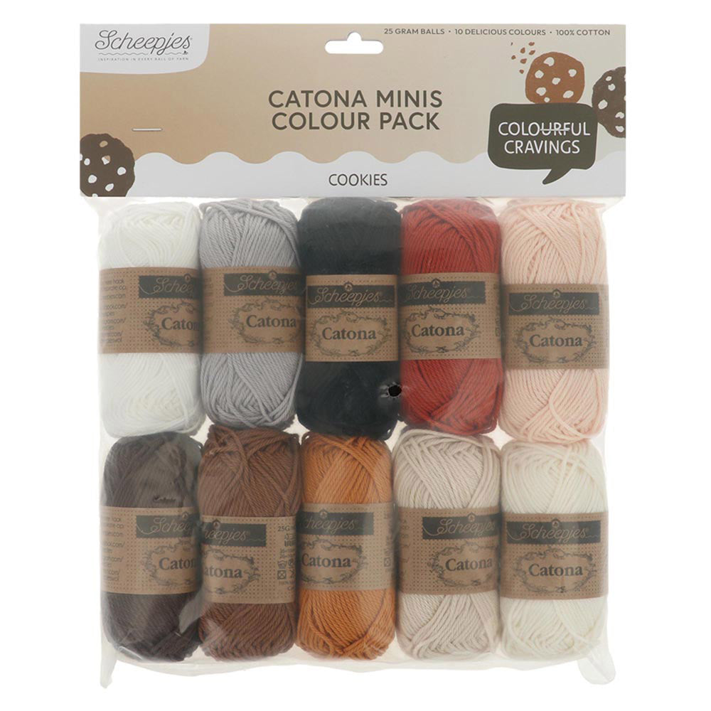 Scheepjes Catona Colour Pack Cookies 10x25g (2)