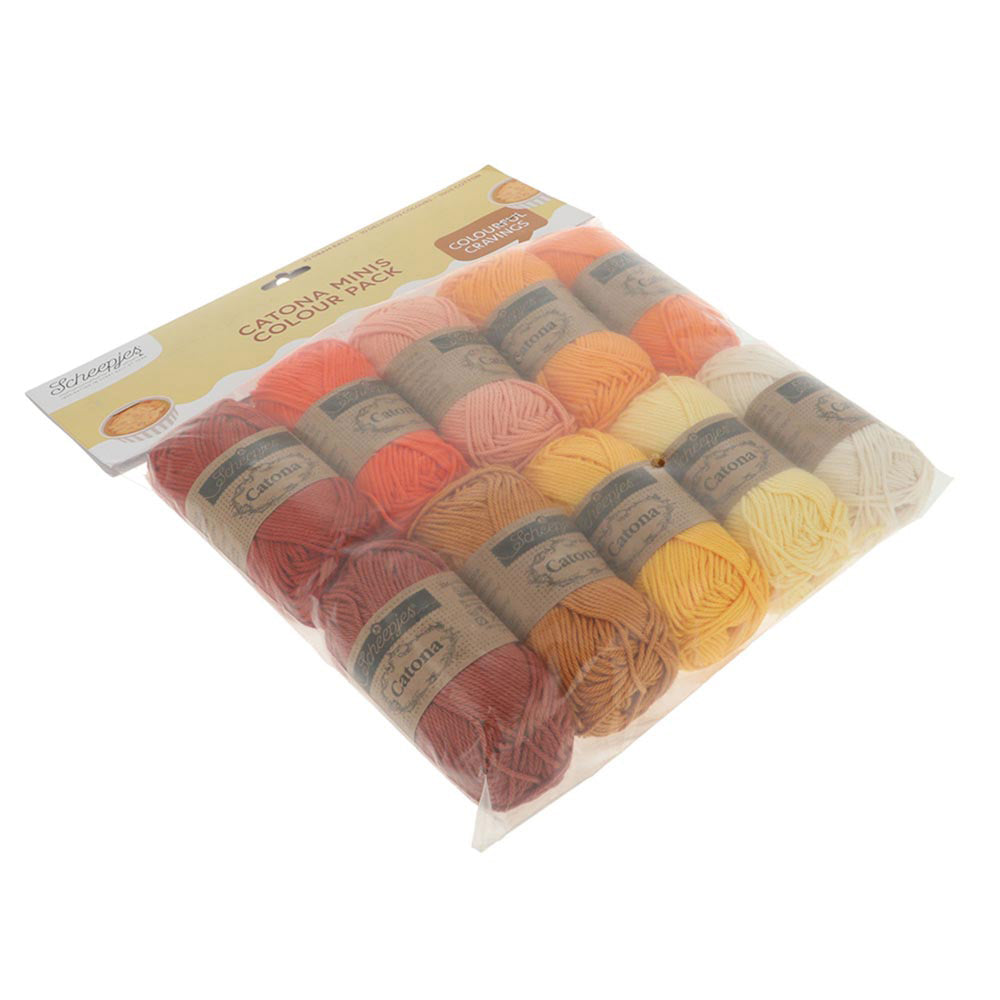 Scheepjes Catona Colour Pack Crème Brûlée 10x25g (3)