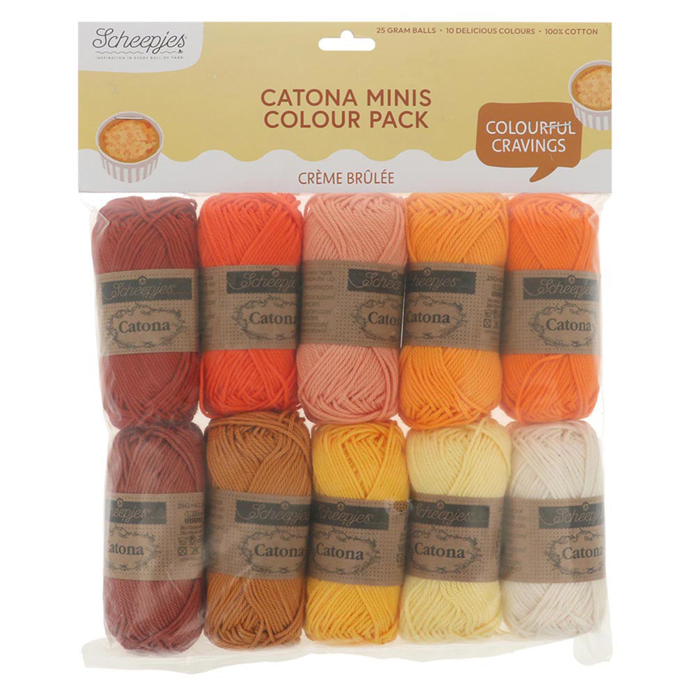 Scheepjes Catona Colour Pack Crème Brûlée 10x25g (2)
