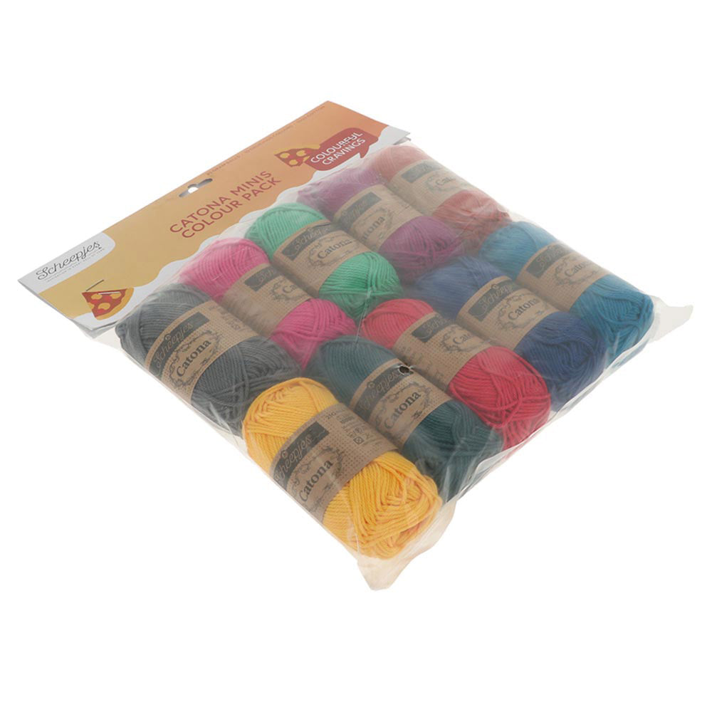Scheepjes Catona Colour Pack Pizza Pie 10x25g (3)