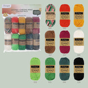 Scheepjes Catona en Chroma Colour Pack Christmas Treat 10x25g