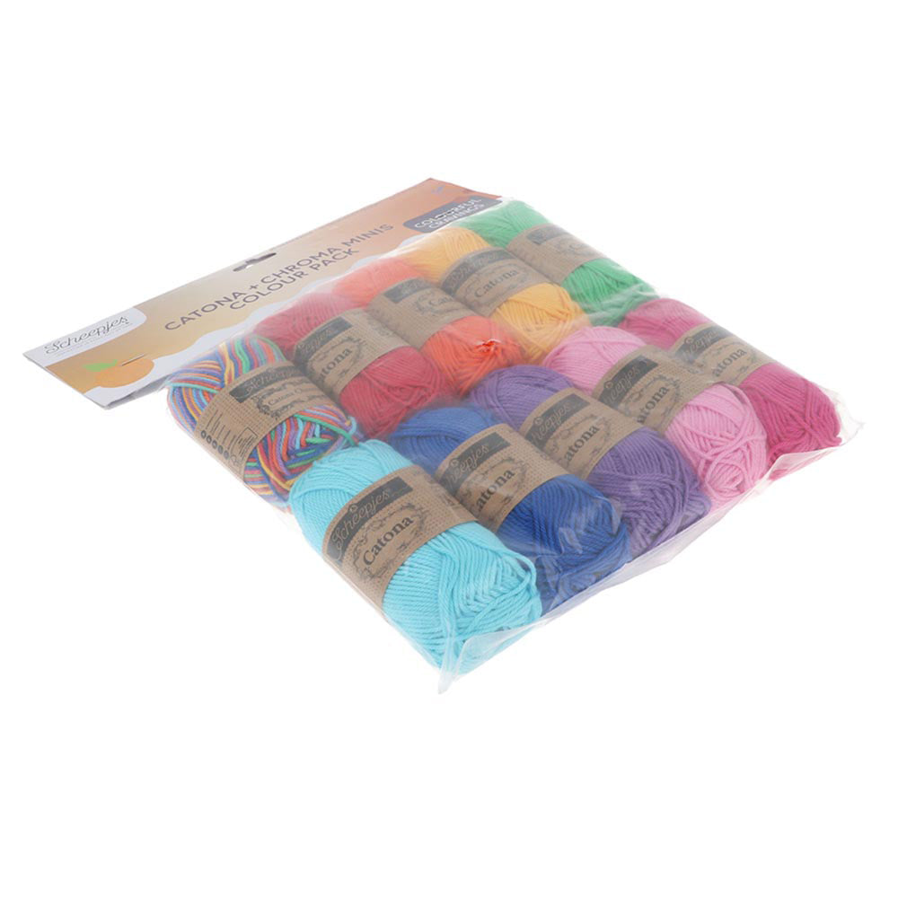 Scheepjes Catona en Chroma Colour Pack Fruit Platter 10x25g (3)