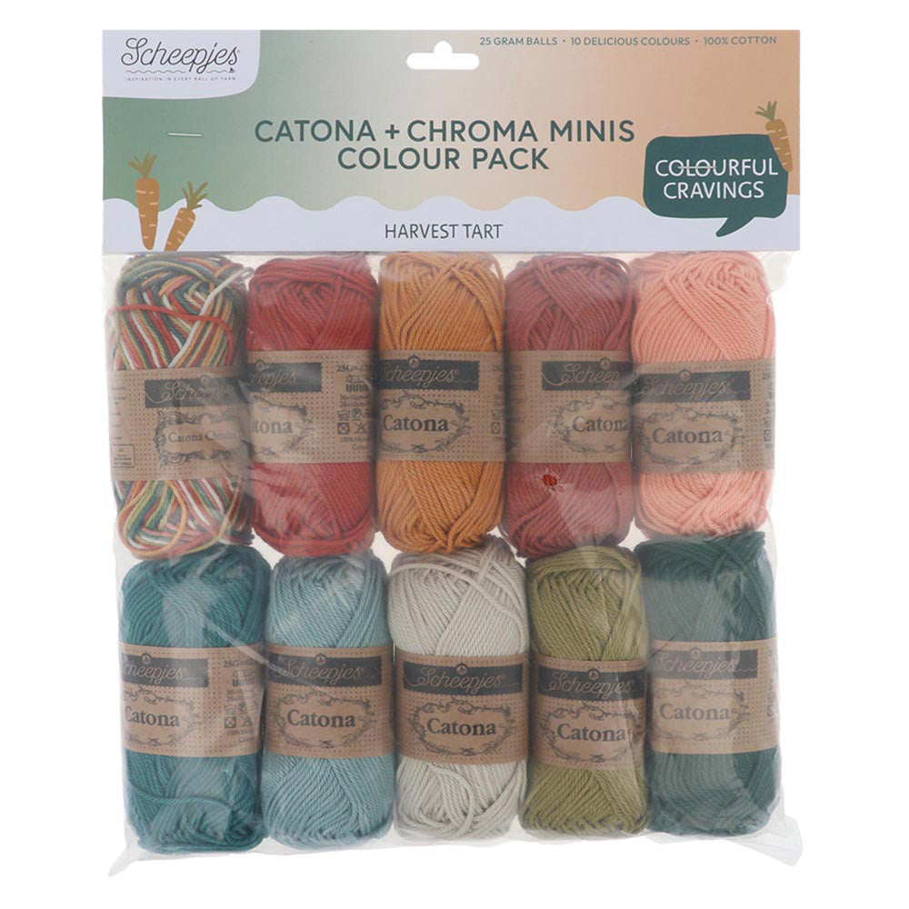 Scheepjes Catona en Chroma Colour Pack Harvest Tart 10x25g (2)