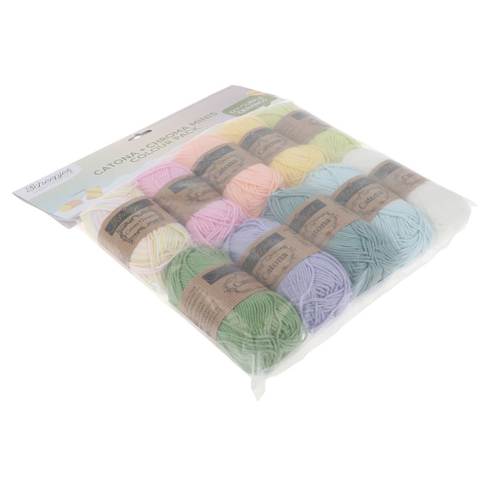 Scheepjes Catona en Chroma Colour Pack Marshmellow Mix 10x25g (3)