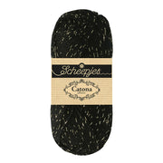 Scheepjes Catona Shine 50g 110-G Jet Black - Gold