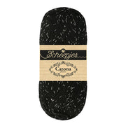 Scheepjes Catona Shine 50g 110-S Jet Black - Silver