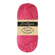 Scheepjes Catona Shine 50g 114-S Shocking Pink - Silver
