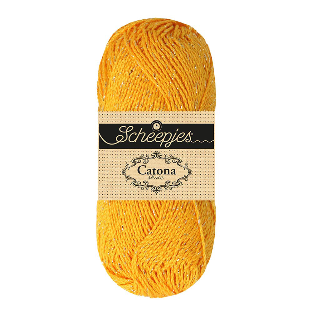 Scheepjes Catona Shine 50g 208-G Yellow Gold - Gold