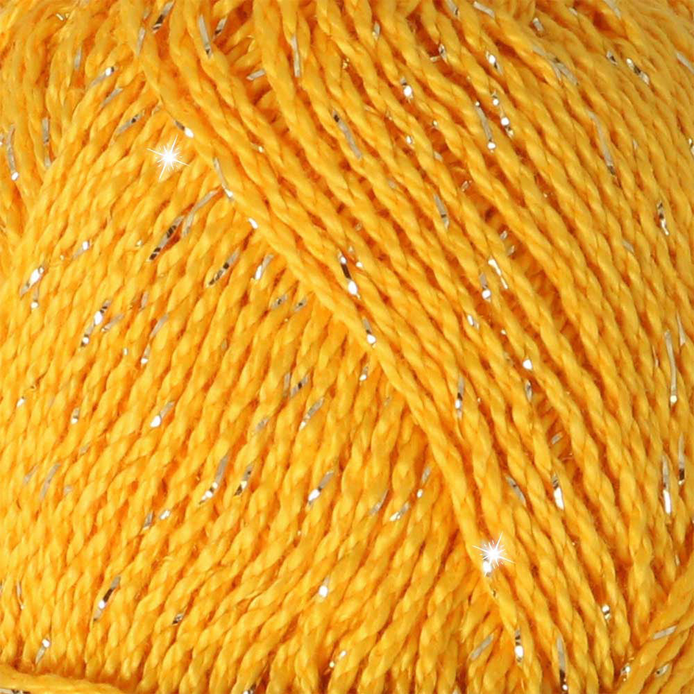 Scheepjes Catona Shine 50g 208-G Yellow Gold - Gold (2)