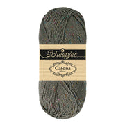 Scheepjes Catona Shine 50g 242-R Metal Grey - Rainbow