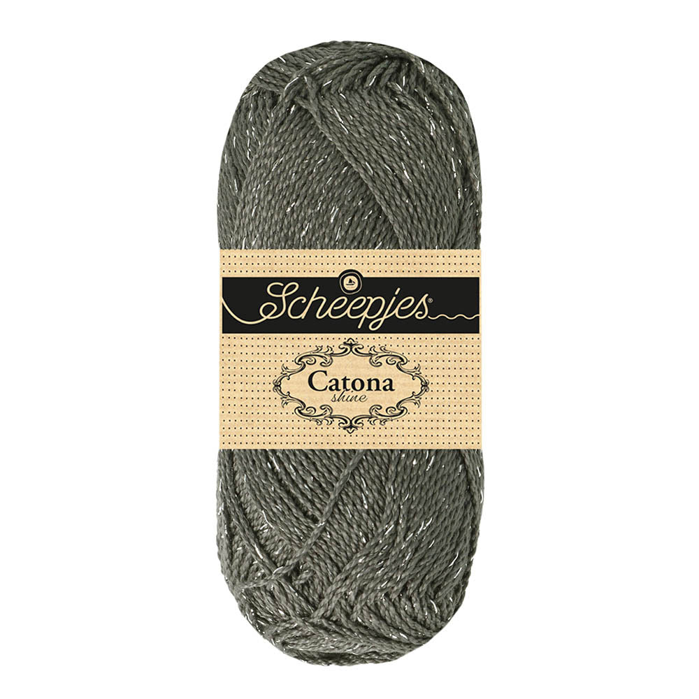 Scheepjes Catona Shine 50g 242-S Metal Grey - Silver