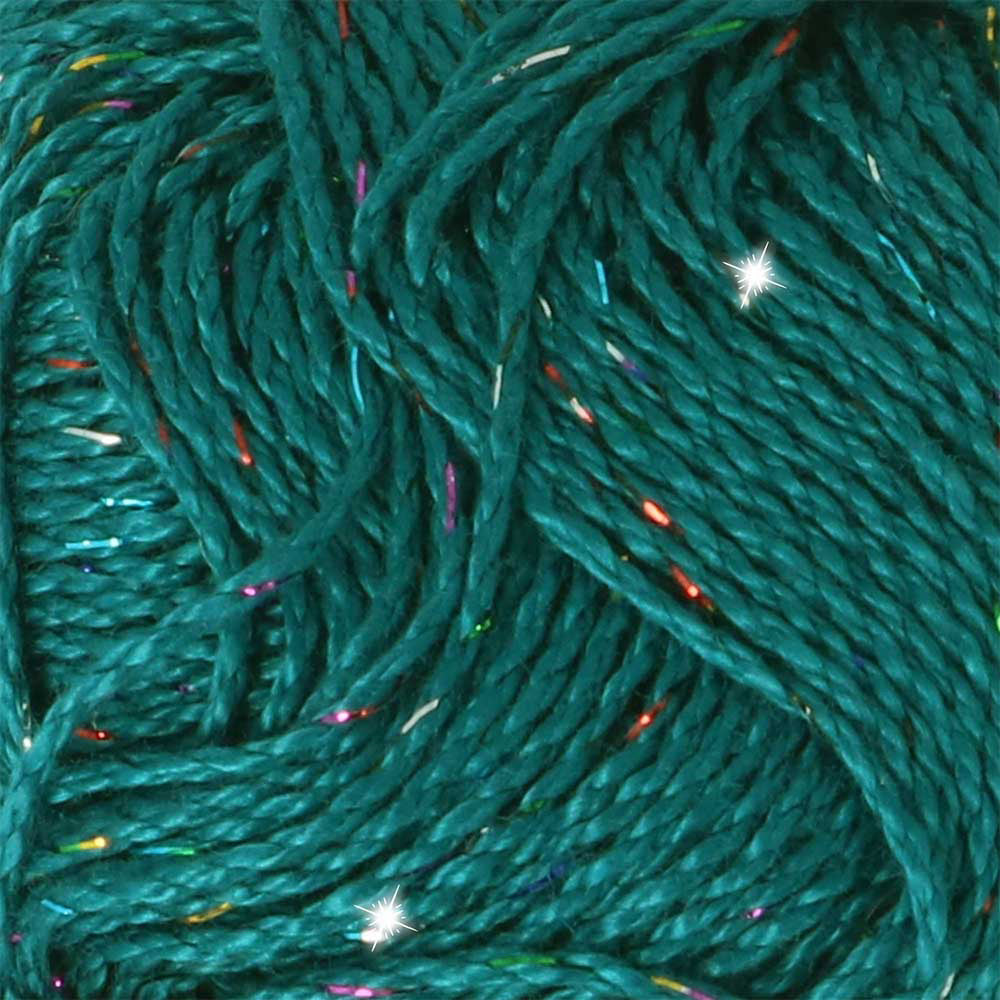 Scheepjes Catona Shine 50g 401-R Dark Teal - Rainbow (2)