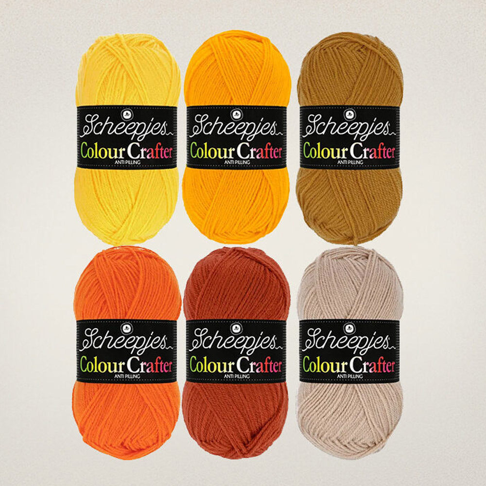 Scheepjes Colour Crafter Colour Pack 6x50g Clogs (2)