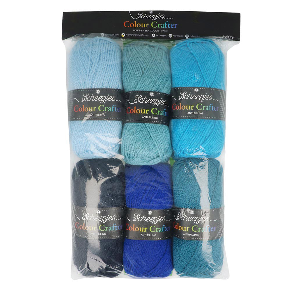 Scheepjes Colour Crafter Colour Pack 6x50g Wadden Sea (2)