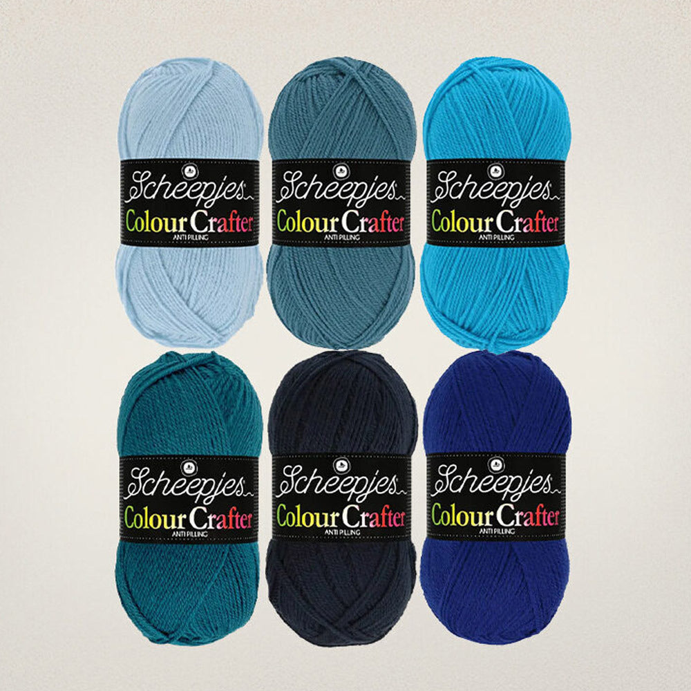 Scheepjes Colour Crafter Colour Pack 6x50g Wadden Sea (3)