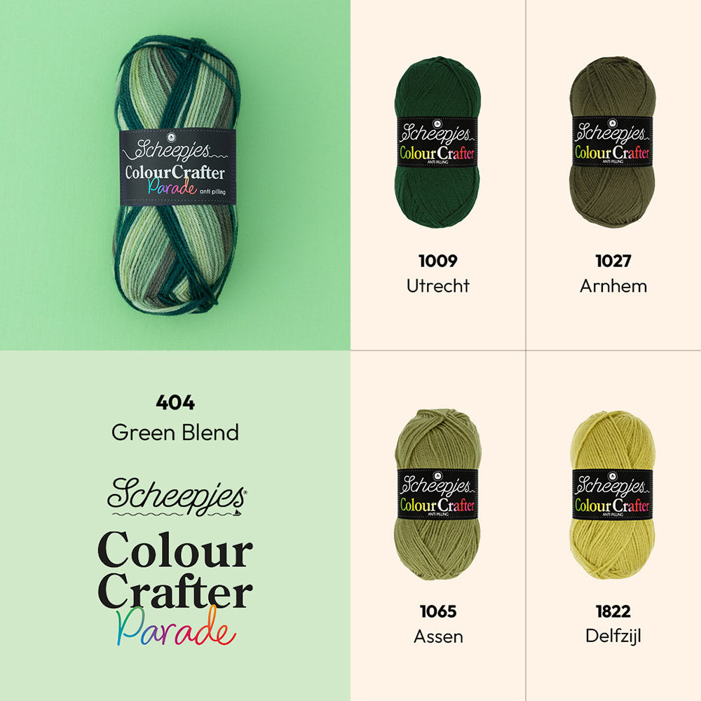 Scheepjes Colour Crafter Parade 404 Green Blend - Scheepjes ccp kleuren — gemaakt met Scheepjes Colour Crafter Parade