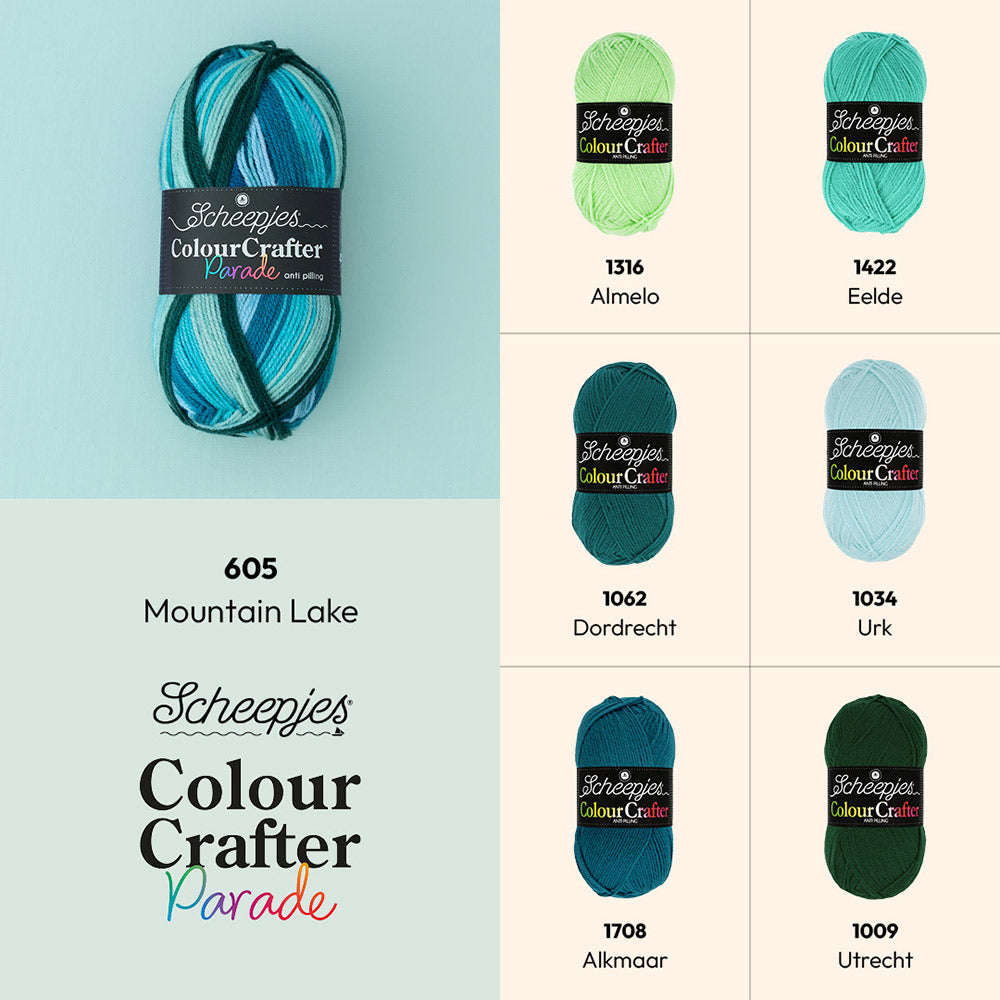 Scheepjes Colour Crafter Parade 605 Mountain Lake - Scheepjes ccp kleuren — gemaakt met Scheepjes Colour Crafter Parade