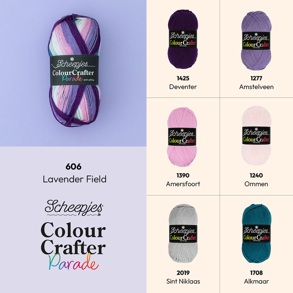 Scheepjes Colour Crafter Parade 606 Lavender Field - Scheepjes ccp kleuren — gemaakt met Scheepjes Colour Crafter Parade