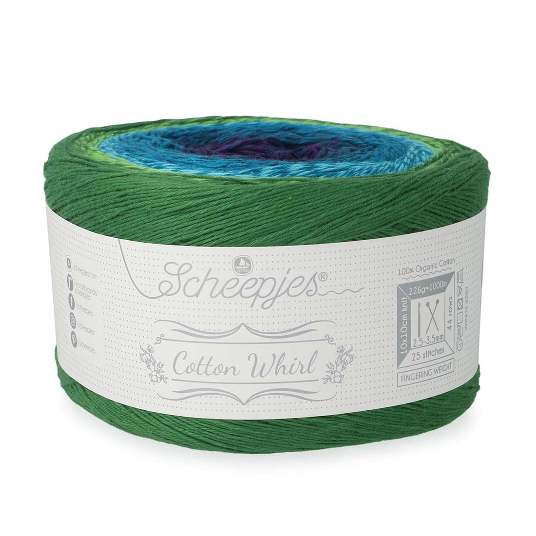 Scheepjes Cotton Whirl 730 Berry Breeze - Scheepjes Cotton Whirl