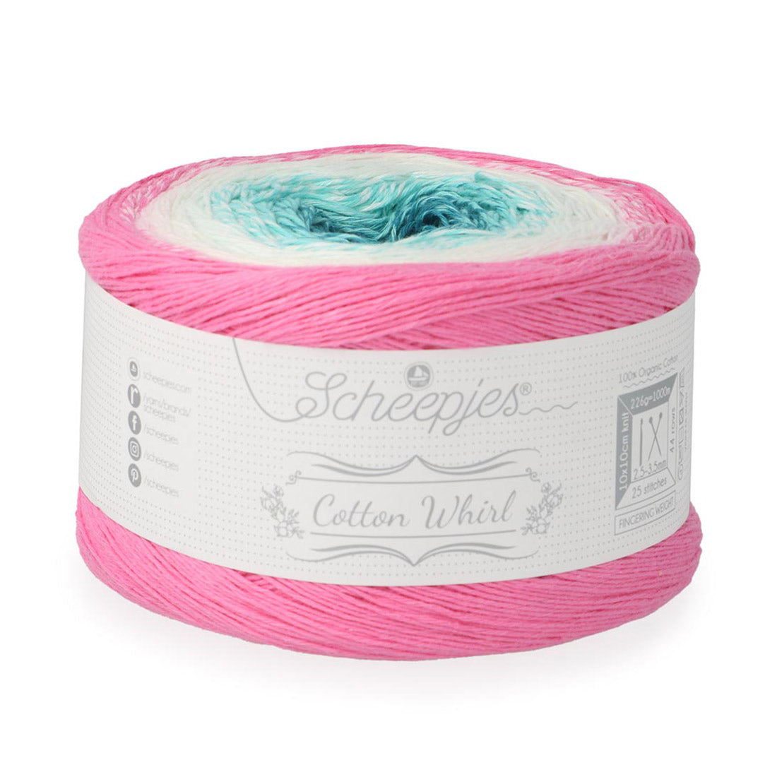 Scheepjes Cotton Whirl 733 Meringue Kiss - Scheepjes Cotton Whirl