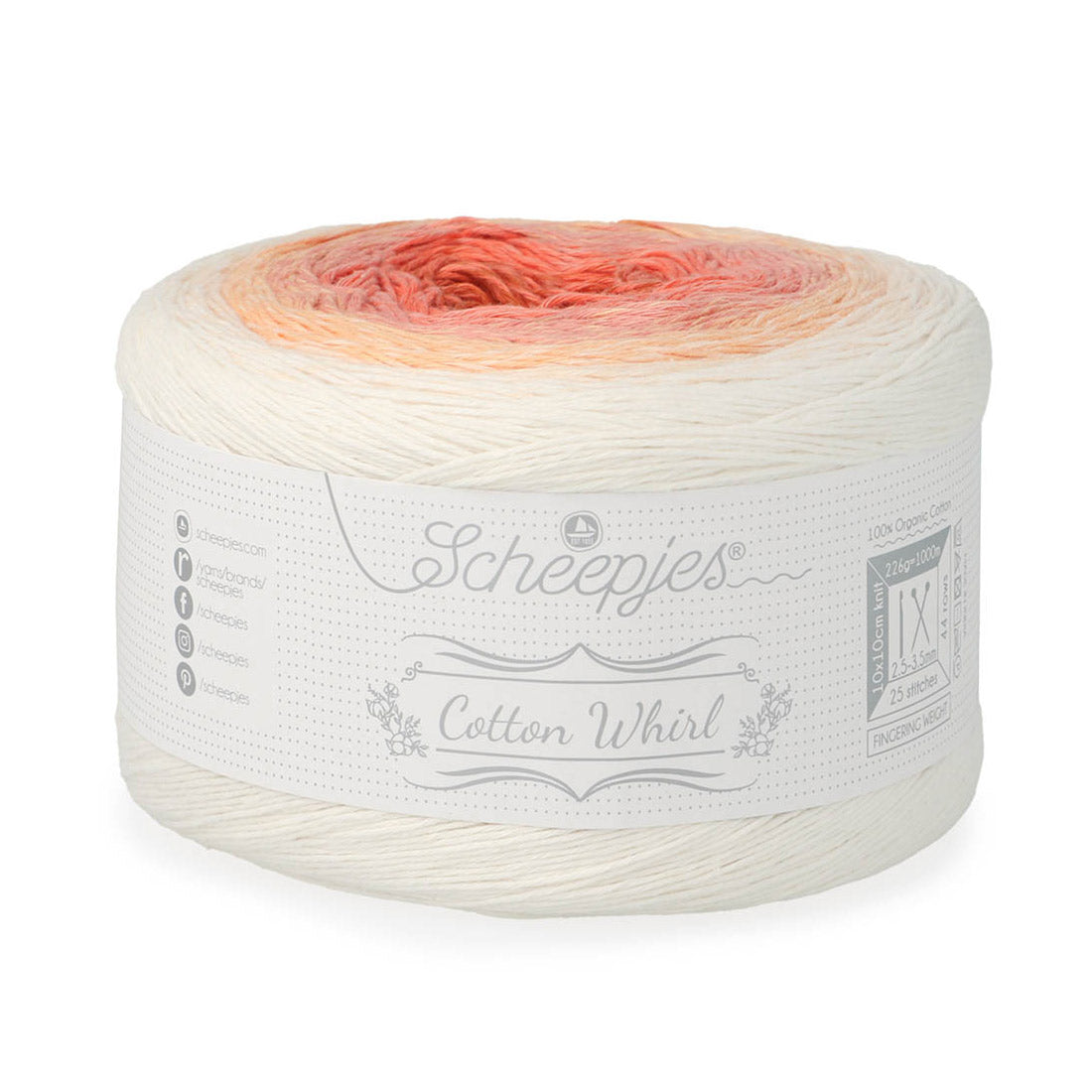 Scheepjes Cotton Whirl 736 Cinderlight - Scheepjes Cotton Whirl