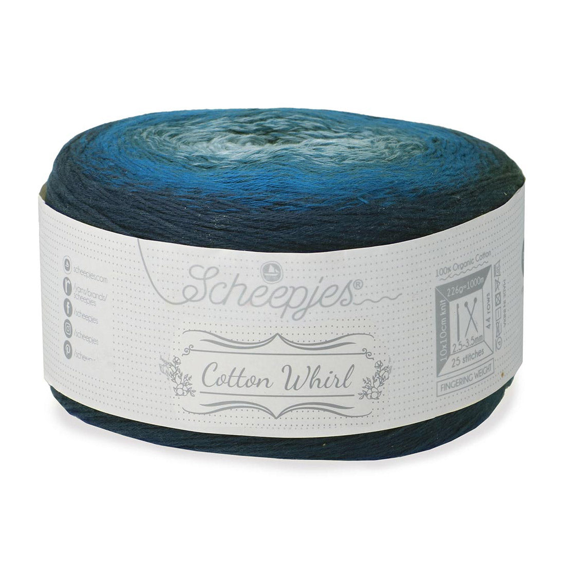 Scheepjes Cotton Whirl 739 Frostbite - Scheepjes Cotton Whirl