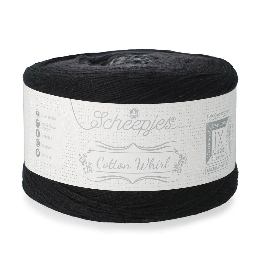 Scheepjes Cotton Whirl 742 Phantom Fog - Scheepjes Cotton Whirl