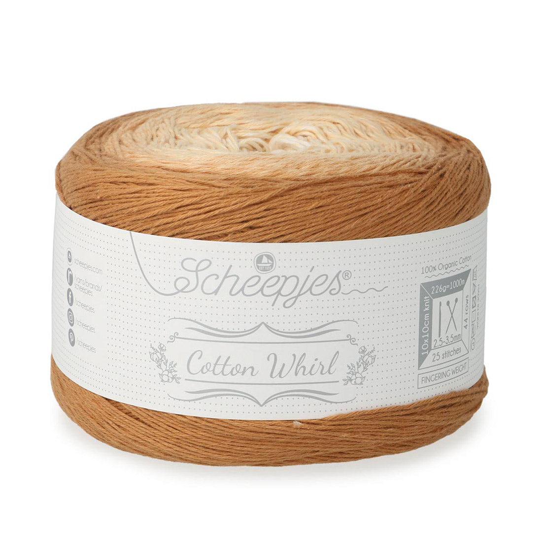 Scheepjes Cotton Whirl 744 Enchanted Sands - Scheepjes Cotton Whirl