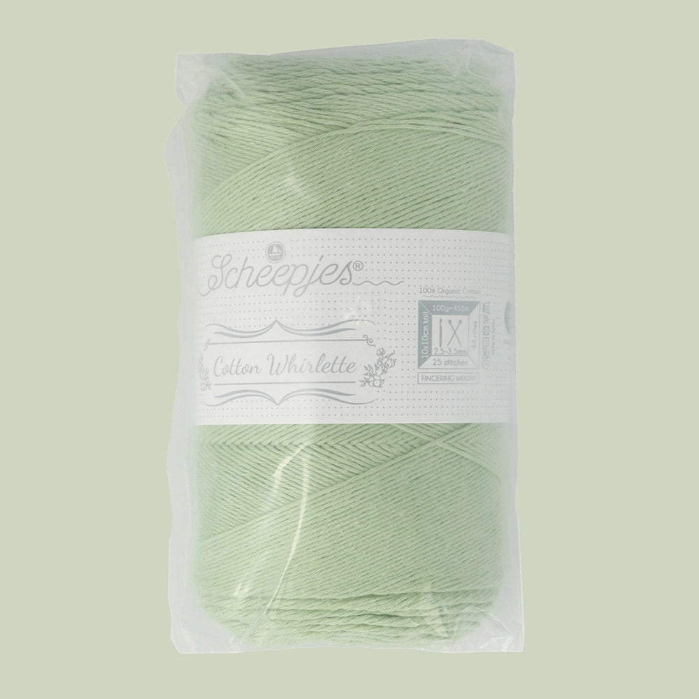 Scheepjes Cotton Whirlette 820 Sage Leaf - Scheepjes Cotton Whirlette (2)