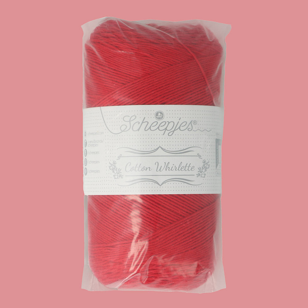 Scheepjes Cotton Whirlette 823 Strawberry - Scheepjes Cotton Whirlette (2)