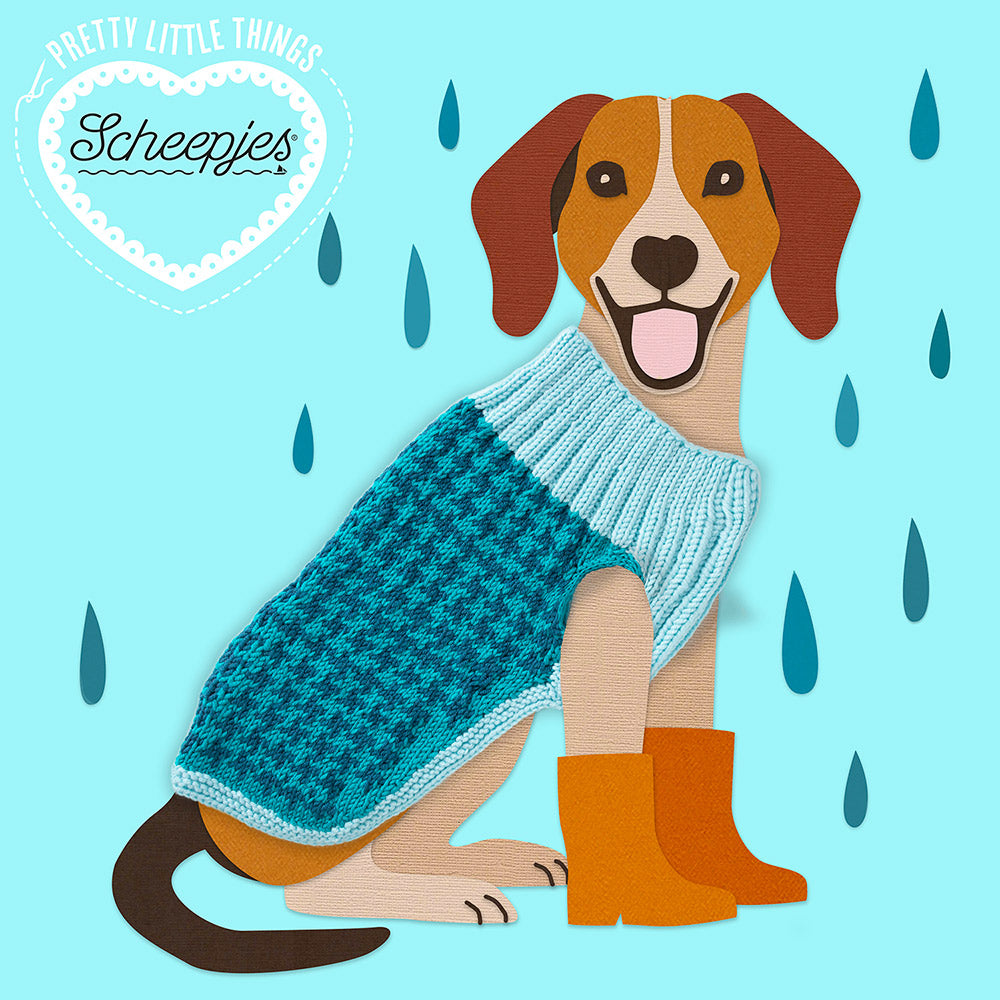 Dogcoat — gemaakt met Scheepjes Klein Maar Fijn Nr.01 Huisdieren