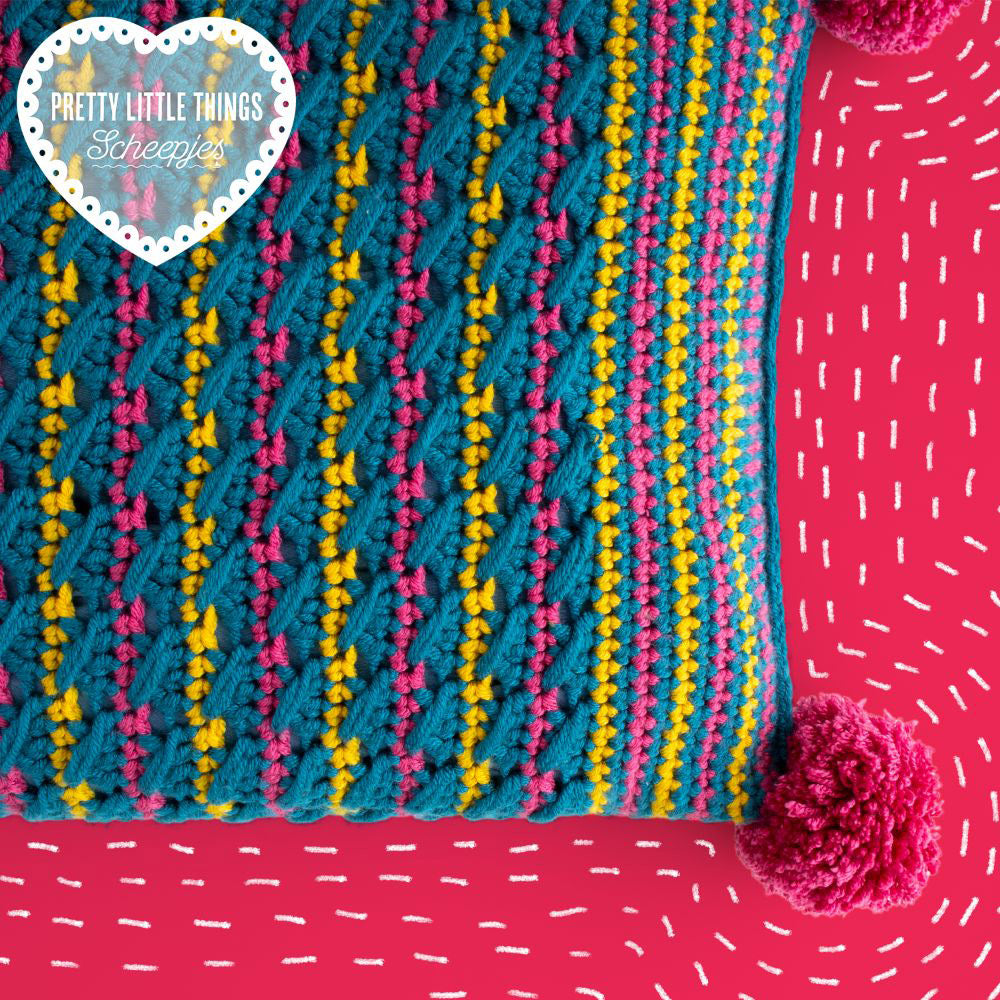 Crazy cookie cushion — gemaakt met Scheepjes Klein Maar Fijn nr.07 Zo Knus NL (2)