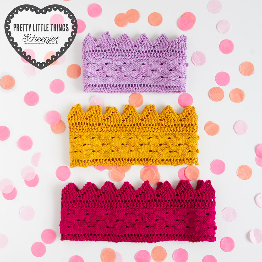 Teatime tiara — gemaakt met Scheepjes Klein Maar Fijn Nr.15 Hoera
