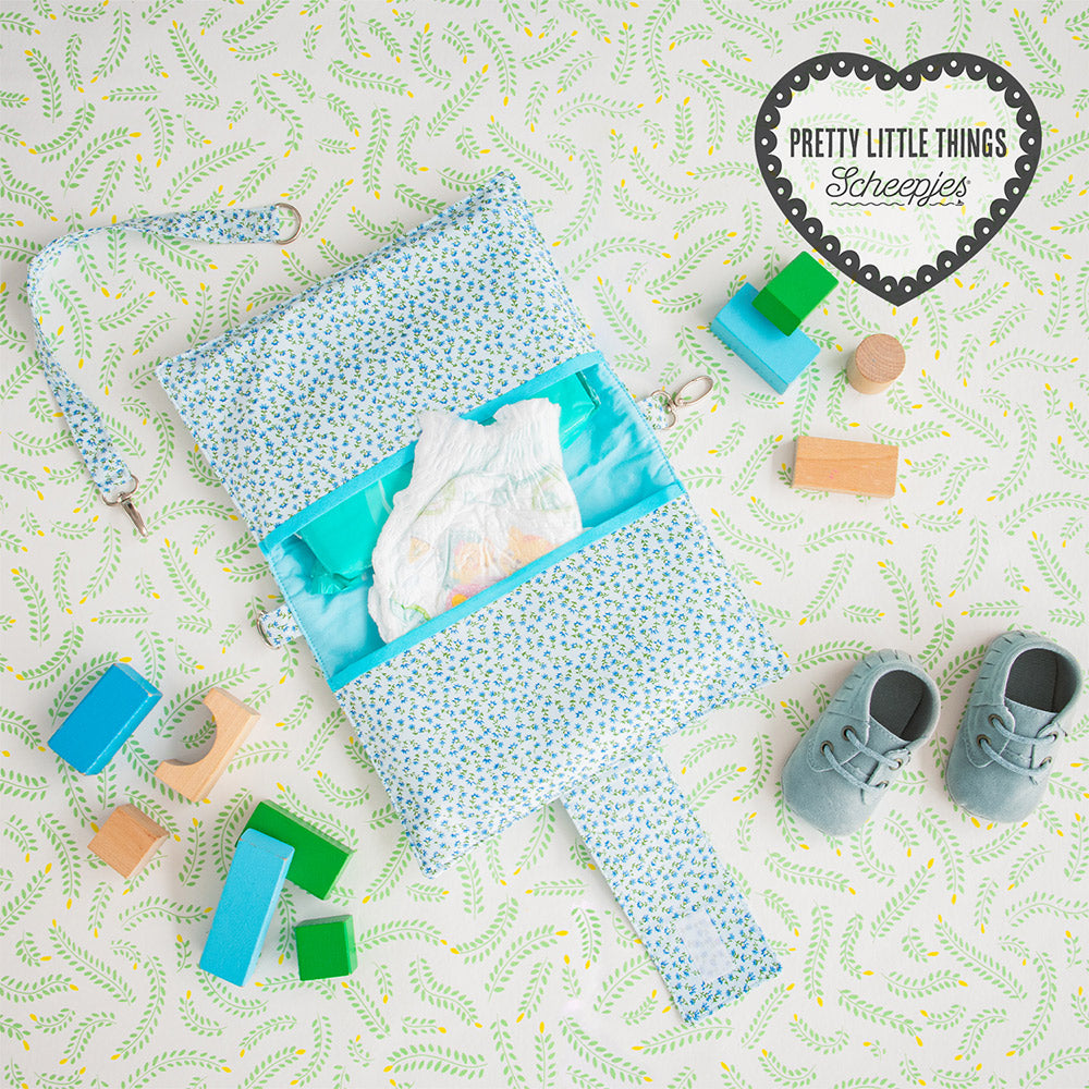Plt diaperbag — gemaakt met Scheepjes Klein Maar Fijn Nr.24 Kleintjes