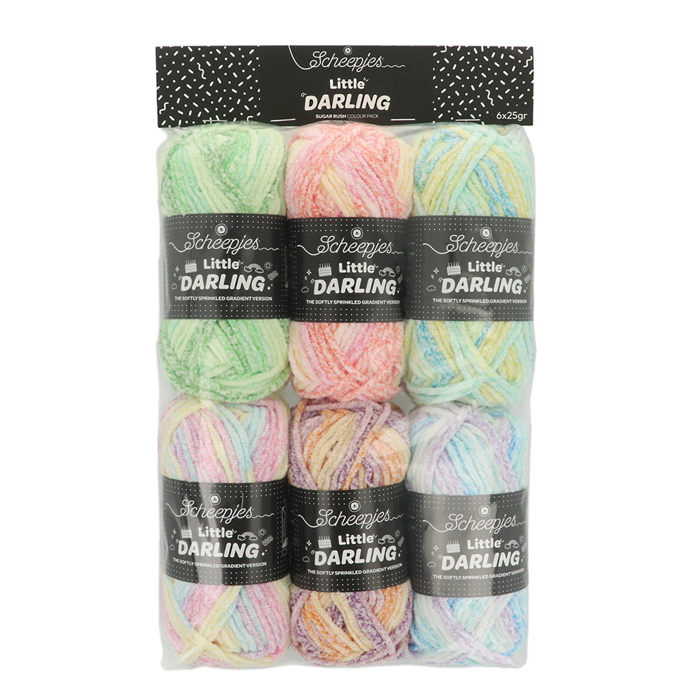 Scheepjes Little Darling Sprinkled Gradient 6x25g Suga.