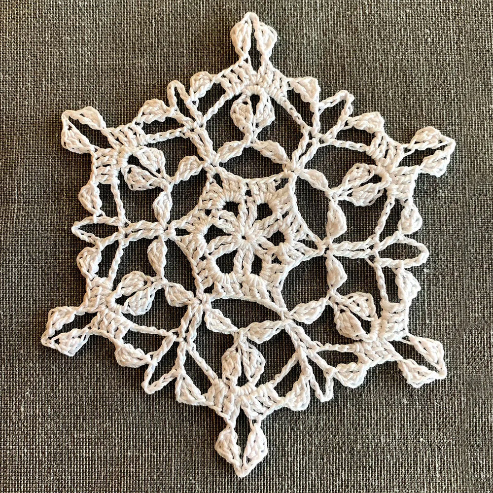 Scheepjes Maxi Sugar Rush 412 Forest Green - Scheepjes snowflakes — gemaakt met Scheepjes Maxi Sugar Rush