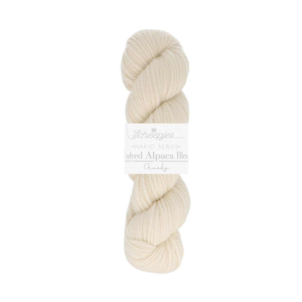 Scheepjes Nakid S. Undyed Alpaca Blend Chunky 5 Wit