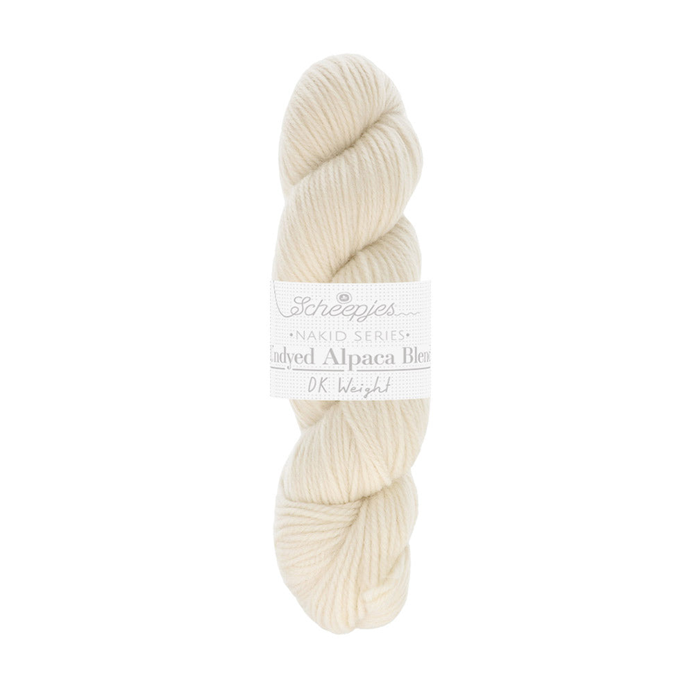 Scheepjes Nakid S. Undyed Alpaca Blend DK 4 Wit