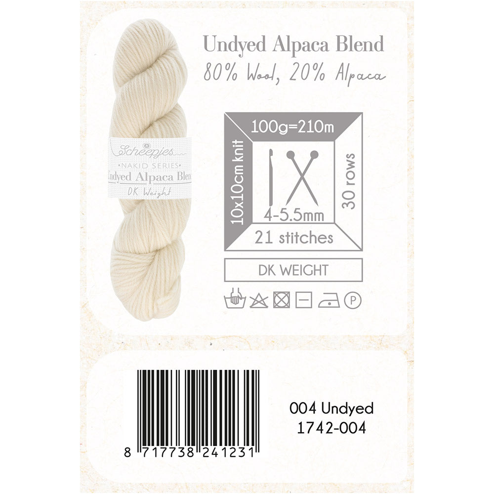 Scheepjes Nakid S. Undyed Alpaca Blend DK