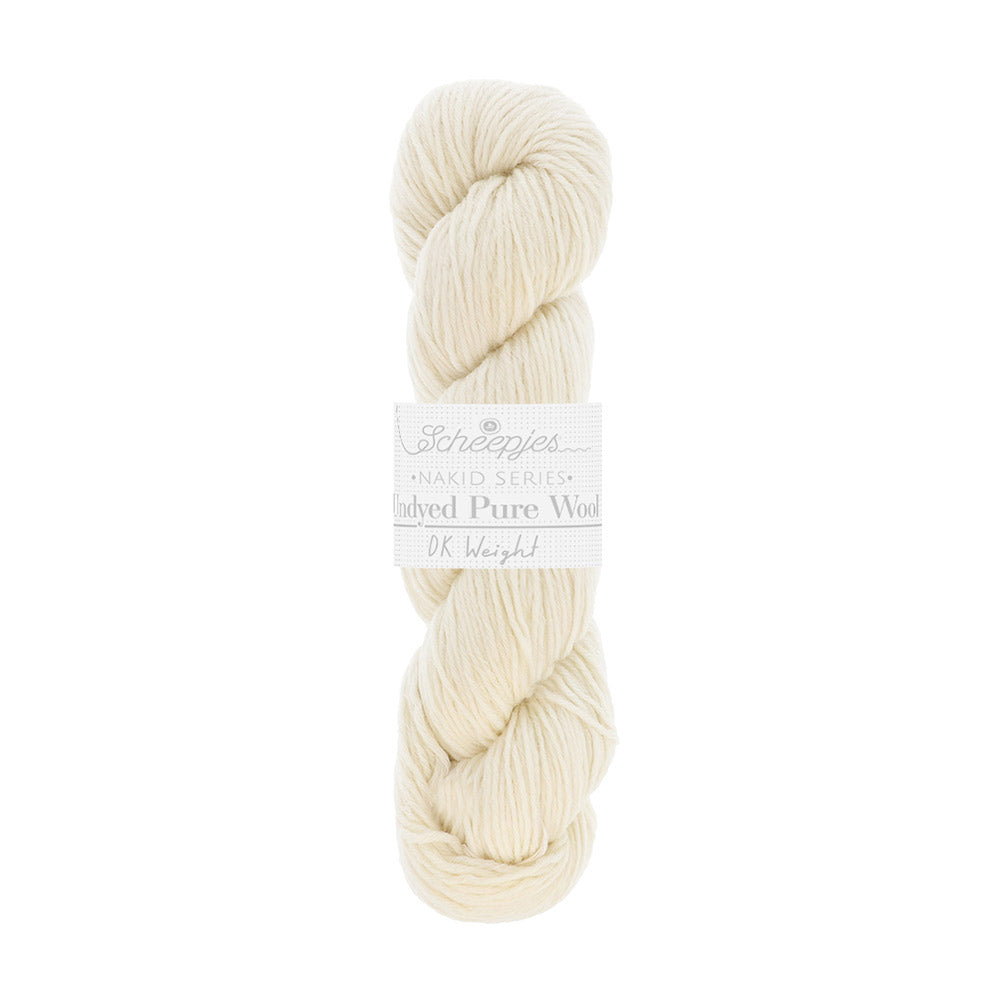 Scheepjes Nakid S. Undyed Pure Wool DK 4 Wit