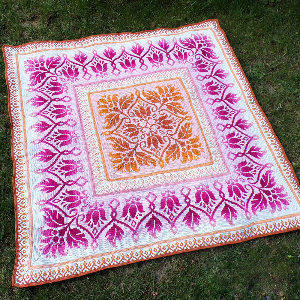 Pb cotton whirl whirlette — gemaakt met Scheepjes Petalique MAL Deken Cotton Whirl / Cotton Whirlette